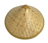 Exingk Cappello cinese di bambù per adulti Unisex Cosplay NinjaConico Cappello da sole intrecciato a mano Cappello da pescatore Cappello da agricoltore di riso per uomo donna Ninjashat Cappello da