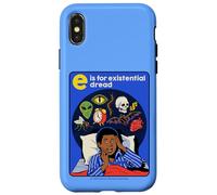 Existential Dread Sarcastic Retro Vintage Funny Adult Humor Custodia per iPhone X/XS