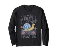 Existential Snail The Weight of The World is Heavy Crawl On Maglia a Manica