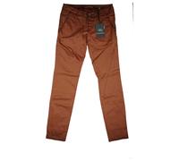 Exit Brooklyn Donna Pantaloni Chino Jeans Stretch Slim Fit 34S W26 L32 Ruggine