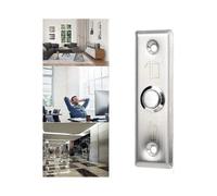 Exit Button Stainless Steel Door Push Button,Round Push Button Switch,Door Access Control Electric Switch Hollow Door Frame/Built-in Electrical Box