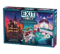 EXIT: The Game - Famiglia - 2 avventure di fuga, stanza di fuga a casa, gioco cooperativo, attività familiare, rompicapo, 2-4 giocatori