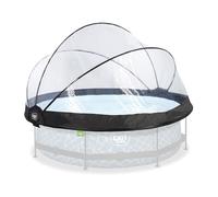 EXIT Toys Cupola per piscina - Ø 300 cm - Universale - Tettoia rotonda multifunzionale - adatta per piscine di dimensioni ø9,8 - ø10,0,6 m - per acqua pulita e calda - accessorio per piscina