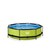 EXIT Toys Lime Pool - Ø 300 x 76 cm - Piscina con telaio rotondo con pompa filtro a cartuccia - Facilmente accessibile - Adatto per bambini - Telaio robusto - Design unico - Verde