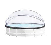 EXIT Toys Tettoia Piscina ø488 cm - Per Piscine Intex/Bestway - Mantiene l'acqua calda e pulita - Protegge dal vento e dallo sporco - Eccellente servizio clienti - Universale Piscina Cupola