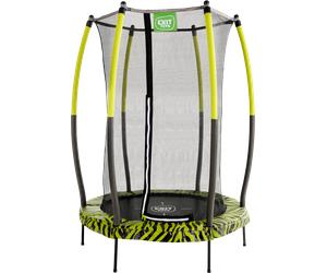 Exit Toys Tiggy Junior - Trampolino con Rete di Sicurezza Ø 140 cm - Nero/Verde