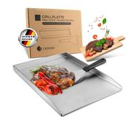 Exitoso Plancha Piastra Grill 30x40 cm Acciaio Inox Piastra Teppanyaki + Spat...