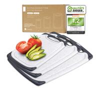 Exitoso set di 3 tagliere da cucina in plastica senza BPA lavabile in lavasto...