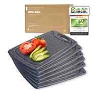 Exitoso Set di tagliere da colazione 6 tagliere da cucina in plastica 25 x 15...