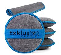 Exklusiv Chemie® Spugna per lucidare a mano | Applicator Pad Microfibra | Applicazione di polacco, cera e prodotti per la cura | Spugna morbida per lucidare | Pad in microfibra (4)