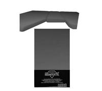 EXKLUSIV HEIMTEXTIL Lenzuolo con angoli elasticizzati in jersey per camper letto posteriore, 3 pezzi, 2 letti lunghi + 1 parte centrale, 100% cotone, certificato Öko-Tex, qualità del marchio, altezza