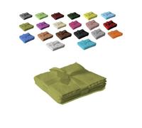 EXKLUSIV HEIMTEXTIL Set di 4 asciugamani da bagno con fiocco Kiwi 30 x 30 cm