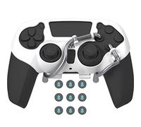 EXknight Leverback V2 PS5 Paddles, Adattatore Espansione Tasti per Controller PS5 | Vestibilità con Tappo per Joystick (Bianco)