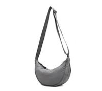 EXKURPOO Borsa a Tracolla Borsa a tracolla da viaggio in nylon Hobos, grande capacità, con tracolla a mezzaluna e cintura, stile messenger(Grey)