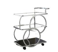 EXKURPOO Carrello Cucina Tavoli da bar con ruote, carrello da cucina, carrello portabottiglie in metallo, carrello da portata con ruote, credenze, scaffale, mobili for hotel, archivi(Style 3)