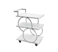 EXKURPOO Carrello Cucina Tavoli da bar con ruote, carrello da cucina, carrello portabottiglie in metallo, carrello da portata con ruote, credenze, scaffale, mobili for hotel, archivi(Style 8)