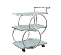 EXKURPOO Carrello Cucina Tavoli da bar con ruote, carrello da cucina, carrello portabottiglie in metallo, carrello da portata con ruote, credenze, scaffale, mobili for hotel, archivi(Style 4)