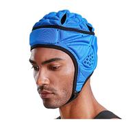 EXKURPOO Caschetto Boxe Casco da Rugby in Spugna Regolabile for Hockey, Paintball, Calcio(Blue)