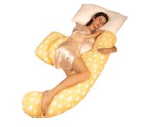 EXKURPOO cuscino gravidanza Cuscini for maternità for donne incinte che proteggono collo, vita, addome, gambe e mani. Cuscino for dormono di lato(WHITE)