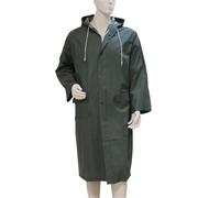 EXKURPOO poncho antipioggia Impermeabile monoblocco spesso, protezione for lavoro all'aperto, poncho antivento a doppio uso, impermeabile da equitazione(Green)