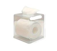 EXKURPOO Scatola per fazzoletti 1 scatola di fazzoletti trasparenti for uso sul tavolo, contenitore for rotoli carta da bagno, adatta for cucina e domestico(Square)