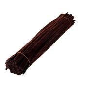 EXKURPOO Scovolini Colorati 100 Pezzi di ciniglia Colorata, Tubo, detergente Fatto a Mano, Forniture for l'artigianato Fai da Te(DeepCoffee 100pcs)