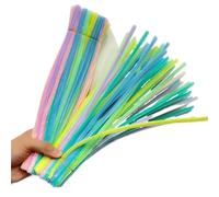 EXKURPOO Scovolini Colorati 200 Pezzi Fai da Te Bastoncini di ciniglia di Peluche scovolini for Pipa Artigianato for Bambini Decorazioni Fatte a Mano(Color 2)