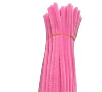 EXKURPOO Scovolini Colorati Bastoncini di Peluche 100 Pezzi, Barre di ciniglia, steli di Filo, Tubi Fatti a Mano, Bambini, Fai da Te, Rosa, Girasole, Materiale(Color 8)