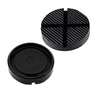 EXLECO 125 x 26 mm, cuscinetti in gomma, 2 pezzi, per cric di manovra, universali, cuscinetti in gomma per auto, SUV robusti e pratici