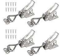 EXLECO 4 PCS Morsetti a Ginocchiera Inox Metallo Toggle Morsetto Regolabile Morsetto Piccolo Interruttore Regolabile