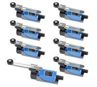 EXLECO Interruttore di controllo elettrico a 8 leve, regolabile con 5 cm, leva per scooter regolabile 1NO 1NC ME-8108, autoripristinabile, interruttore limitatore per fresa CNC al plasma