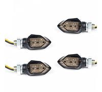 EXLECO Lampeggiante Moto LED 4 pezzi 12 V 5 LED Lampadine lampeggianti Moto Sequenziale Lampeggianti LED Luci Moto Indicatori