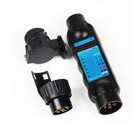 EXLECO - Tester per illuminazione rimorchio 12V Rimorchio Tester 7-13 Poli Per Connettore Di Presa E Spina Rimorchio/RV/Barca/Tester Luci
