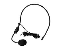 Exliy Microfono cablato montato in testa Mini microfono a condensatore da 3,5 mm Asta flessibile cablata per amplificatore vocale, insegnanti, altoparlanti, pullman e altro compatibile con dispositi