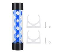 Exliy Serbatoio di Raffreddamento ad Acqua Serbatoio G1/4 con Filettatura a T cilindrico Serbatoio di Raffreddamento cilindrico per Computer Sistema di Raffreddamento ad Acqua, 200 mm(Blu)