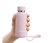 Exllena Borraccia Termica 350ml - Borraccia Termica Piccola Doppio Vuoto Mantenere Calore/Freddo - Senza BPA - 100% A Tenuta Stagna con Anello per per Borsa/Scuola(Rosa)