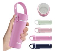 Exllena Borraccia Termica Piccola 200 ml con Rivestimento in Ceramica - Mini Borraccia Termica Compatto, Manico Regolabile e Coperchio Antigoccia - Perfetta per Sport, Viaggi e Uso Quotidiano(Lilla)