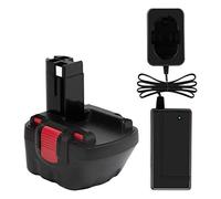 Exmate Batteria da 14,4 V, 3,5 Ah, con caricatore, AC7,2 - 24 V, ricambio per Bosch 2607335275 2607335533 2607335534