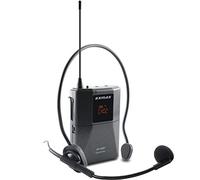EXMAX EX-938 Wireless Headset Microfono Guida Turistica Sistema Interprete Trasmettitore Traduttore nell'orecchio per la traduzione della Chiesa Interpretazione simultanea (UHF-938-SingleTransmitter)