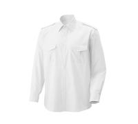 EXNER Camicia pilota manica lunga con patta a spalla in 4 colori, bianco, 54/54 IT
