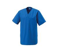 Exner - Casacca da viaggio con scollo a V, 1 tasca sul petto, 2 tasche laterali, blu reale, taglia XL