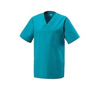 Exner - Casacca da viaggio con scollo a V, 1 tasca sul petto, 2 tasche laterali, colore teal, misura 2XL