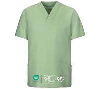 EXNER Casacca unisex, casacca chirurgica, casacca per pantaloni, disponibile in 16 colori, salvia, L