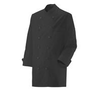 EXNER Giacca da cuoco unisex, a maniche lunghe, misto cotone, disponibile in 8 colori, parzialmente fino a 6XL, Nero , L