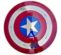 EXNOT Capitan Shield Replica, fatto a mano Replica First Steel Shield Metal Cosplay e Roleplay Larp Combat Shield finitura lucida.