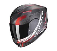 EXO 391 HAUT XL NERO OPACO-ARGENTO-ROSSO