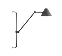 EXO LIGHTING - Applique da parete ARM, (H.60 cm), interno, nero, LED COB 5W, 3000K, 728lm, 330° e 180°, IP20- Illumina sale d'attesa, salotti, sale da pranzo, sale da studio o lettura.
