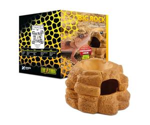 Exo Terra Big Rock - Piccola grotta in ceramica con coperchio