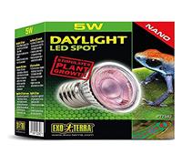 Exo Terra Daylight - Faretto LED Nano, 5 W, attacco E27, colore: argento, confezione da 1 pezzo