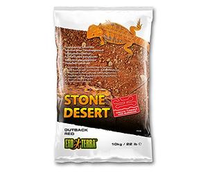 Exo Terra PT3136 Outback Red Stone Desert - Base modellabile per terrari, 10 kg, Colore: Rosso